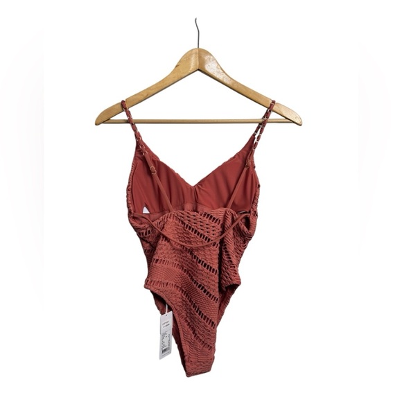 Seafolly Marrakesh V Neck One Piece - Cinnamon NWT - Picture 6 of 10